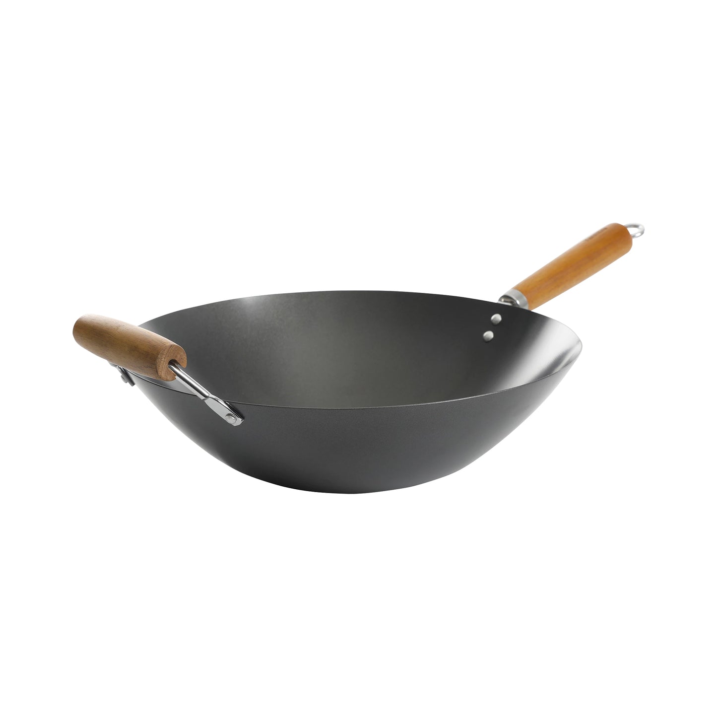 12" Wok w/ Wooden Handle