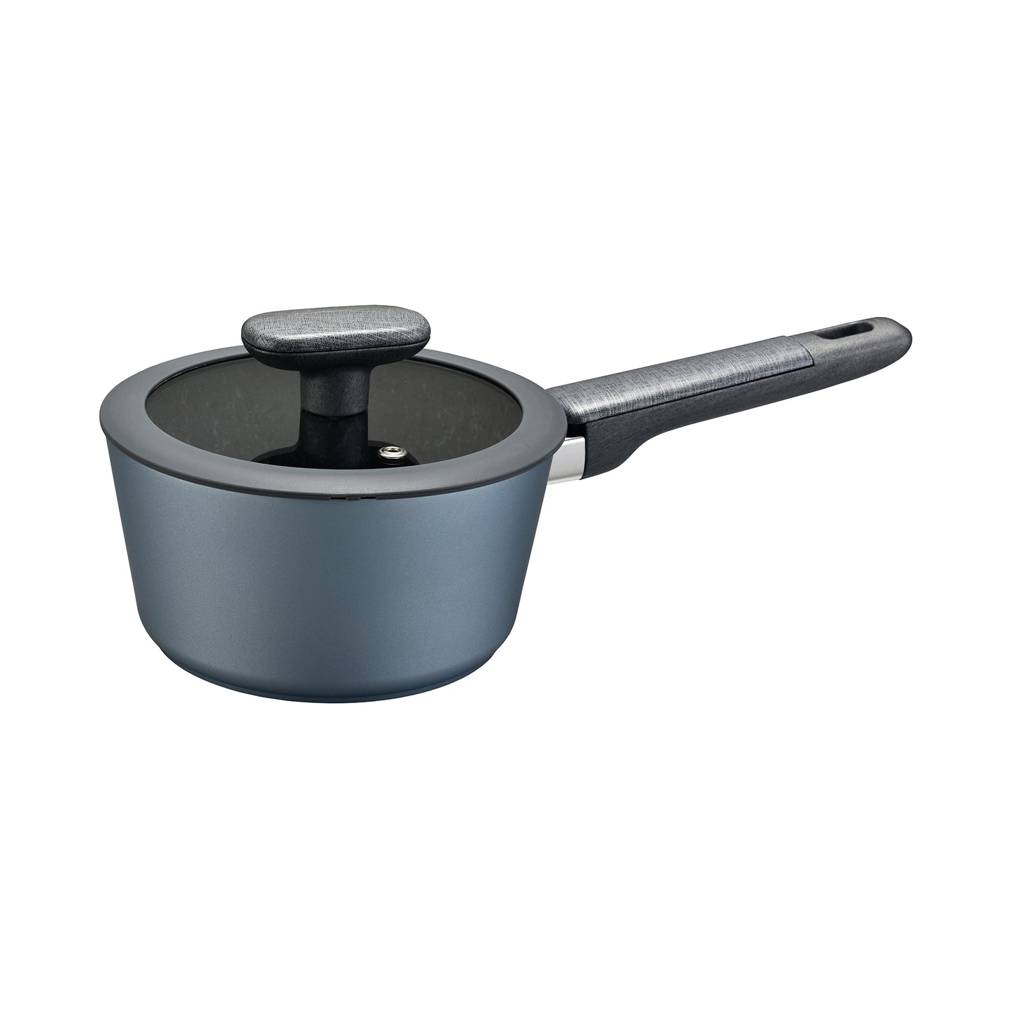 Matte Metallic 6.3" Saucepan w/ Lid