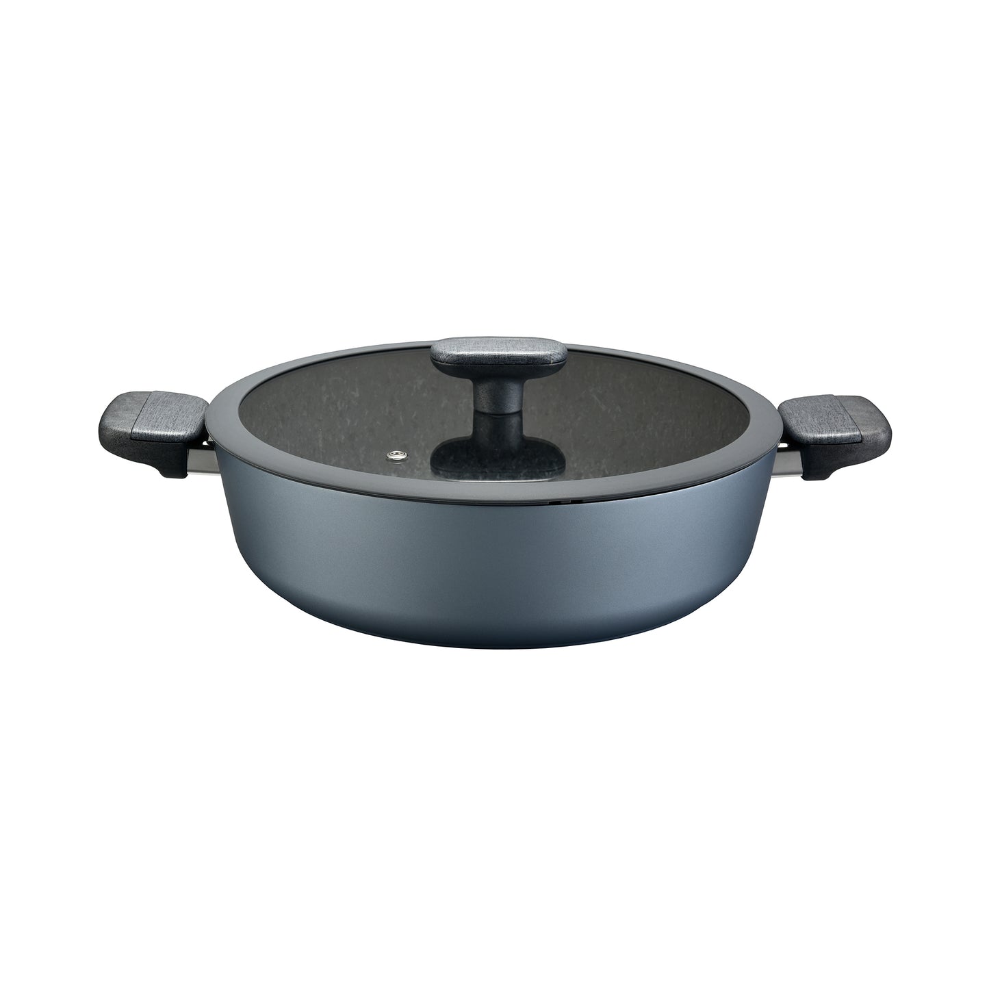 Matte Metallic 11" Shallow Casserole w/ Lid